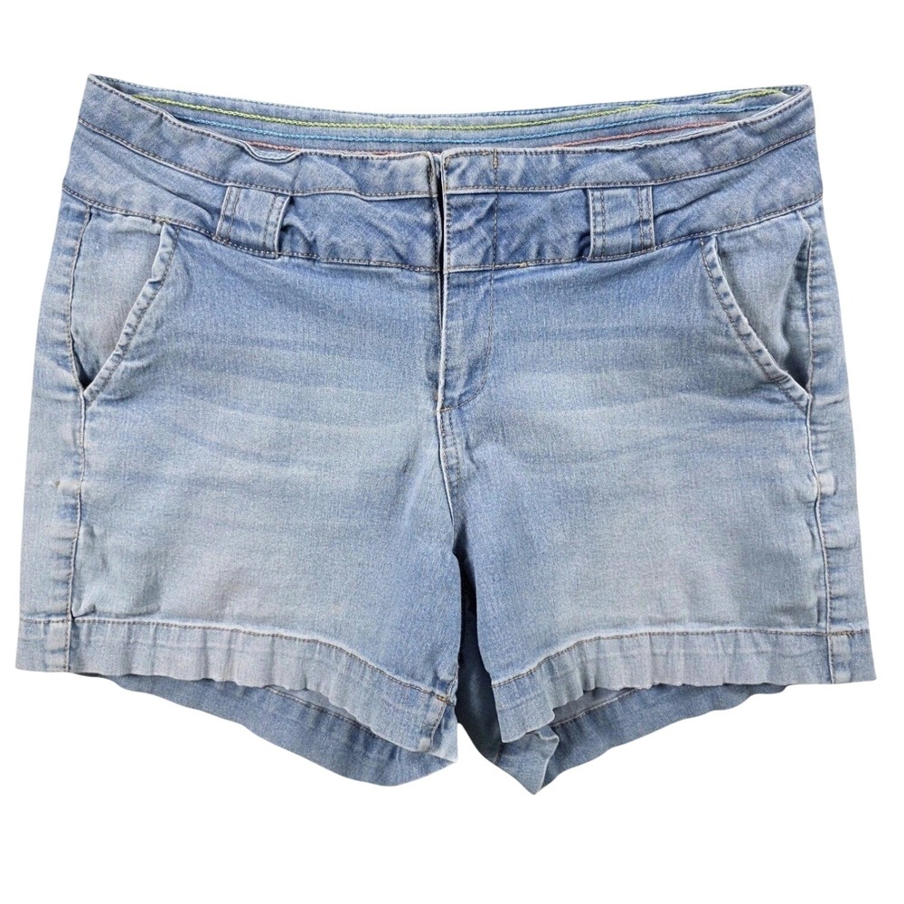 One 5 One Denim Shorts 12 Mid‎ Rise Cuffed Stretch Casual Minimalist Summer
